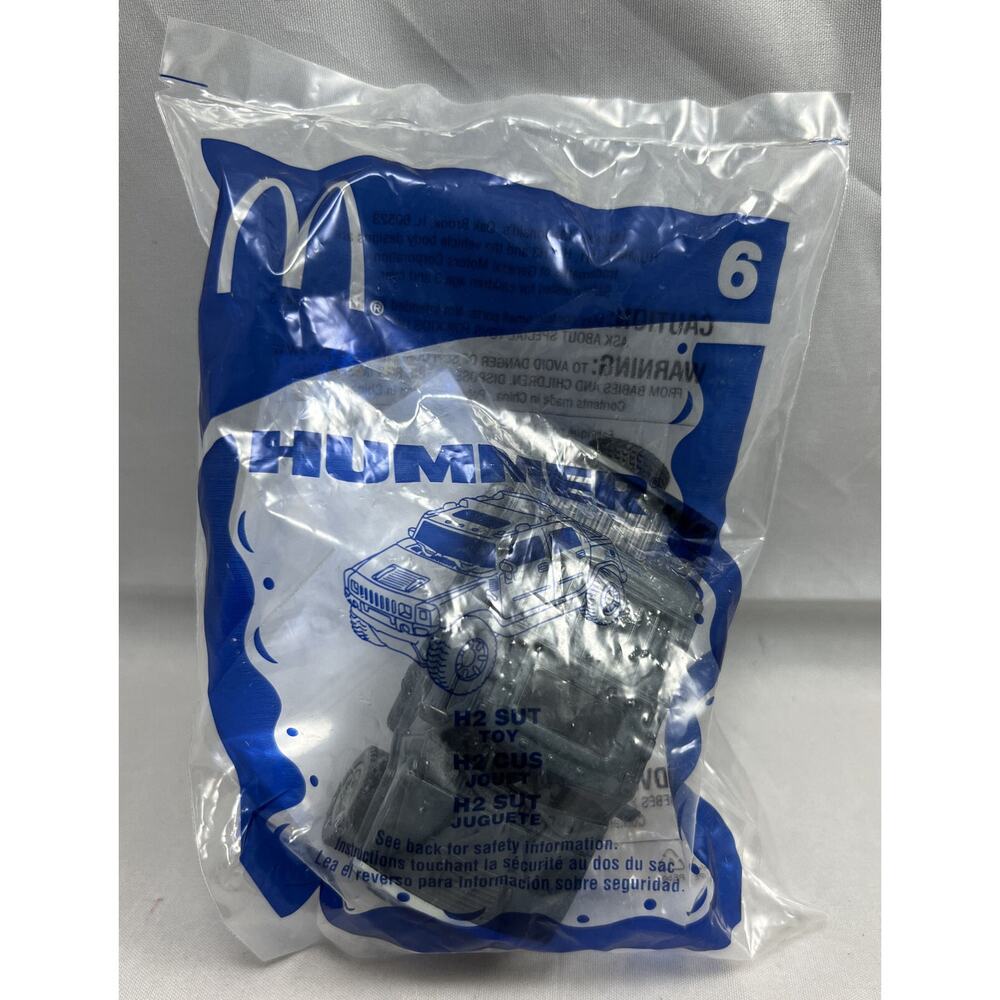 McDonalds Happy Meal Toy CAR HUMMER #6 H2 SUT RETIRED 2006 NEW IN SEALED PACKAGE